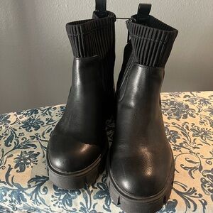 Torrid Black Chelsea Lug Boot